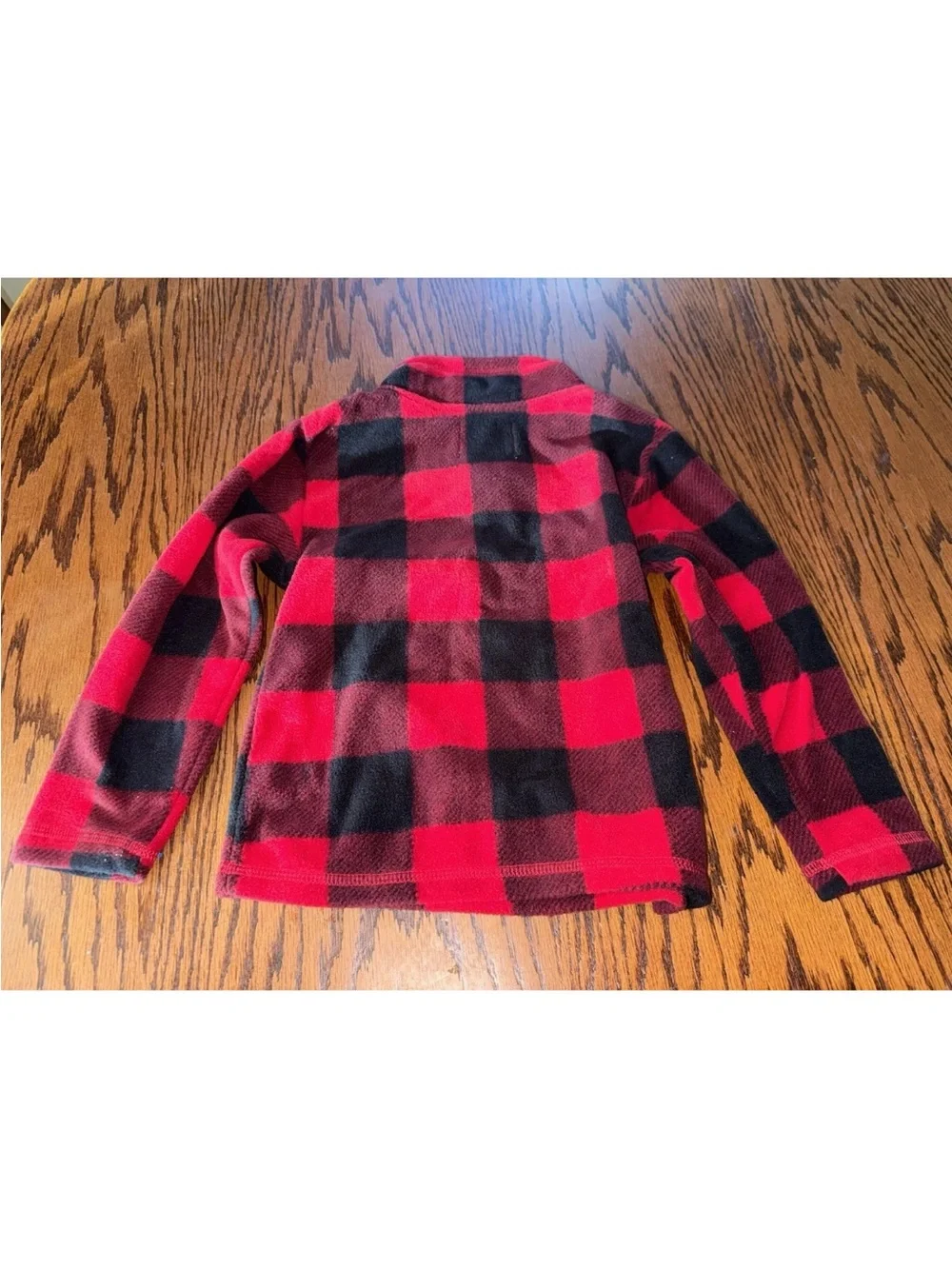 NWT Boys XS 4 Buffalo Plaid 1/4 Zip Fleece Sweatshirt Childrens Place Christmas